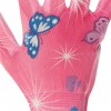 Перчатки садовые с полиуретановым покрытием 8' розовые
