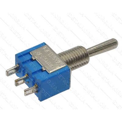 Тумблер MTS-103 ON-OFF-ON (3 pin) 6A 250VAC Daier