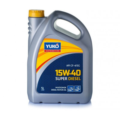 Масло YUKO SUPER DIESEL 15W-40 SAE API CF-4/SJ ACEA E5, E2 5л 