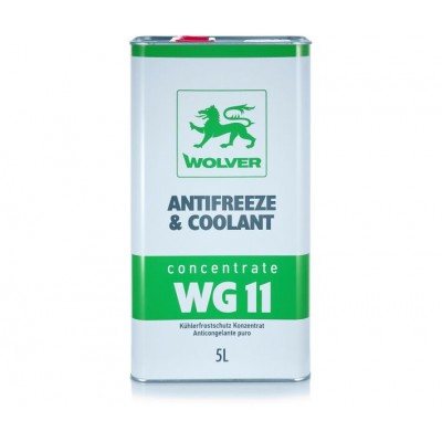 Антифриз Wolver WG11 (зеленый, до -38 С) 5 л