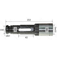 Ствол відбійного молотка Bosch 11E аналог 1618597067