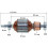 Якір ексцентрикова шлифмашина Bosch GEX 125-1 AE оригінал 2609199164 (118*35 шліц 8мм)