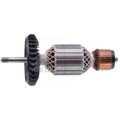 Якорь болгарки Bosch GWS 20-180 (L205*D54мм/резьба М10-левая) аналог 1604011296