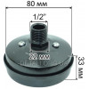 Фильтр воздушный компрессора 1/2" металл (d80мм)