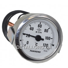 Термометр котла Pakkens (D60 мм/0-120 ° C з капіляром L1000 мм)