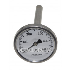 Термометр духовки Pakkens со штуцером (L109 мм / D63 мм / 0-500°C)