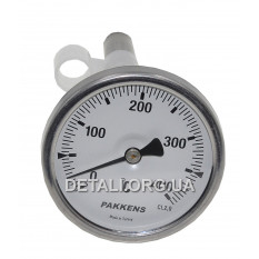 Термометр духовки Pakkens зі штуцером (L109 мм / D63 мм / 0-400°C)