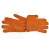 Перчатка трикотажная 70% хлопок / 30% полиэстер, с ПВХ точкой, класс вязки 10, цвет оранжевый, синяя