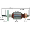 Якорь дисковой пилы Forte CS 185 (164*44 6-з право)