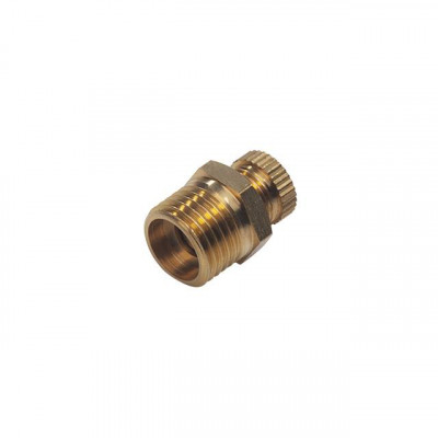 Клапан зливний латунний для компресорів 1/4 круглий вентиль INTERTOOL PT-5020