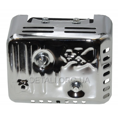 Глушник мотоблок 168F(6,5Hp) хром