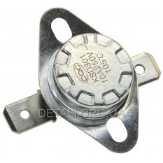 Термореле KSD 301 (105 * C 10A, 250V) з кнопкою для прасок та обігрівачів