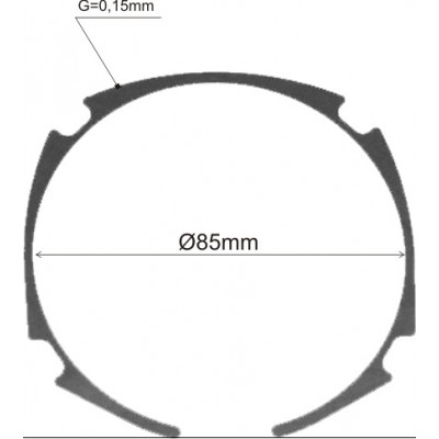 Кольцо регулировочное 0,15мм болгарки Bosch GWS 20-230 оригинал 1600190020