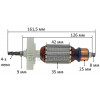 Якір дриль DWT SBM - 810 (161,5*35 4-з ліво)