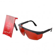 Мишень + очки для лазерного уровня для красного лазера INTERTOOL MT-3066