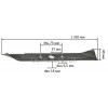 Нож газонокосилки Gartner ELM-1232 BL (40*320/dвн18/Мц 75 мм)