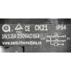 Кнопка бетономішалки 6 бічних контактів пластина 56*88 мм CK-5-11