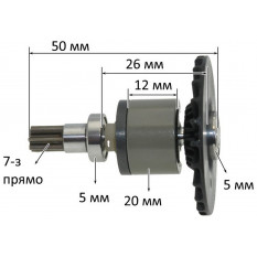 Якорь шуруповерта Makita DTD 154 RFE оригинал 619408-3 (50*20 7-з прямо)