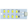 Cветодиодная панель LED SMD 5V 5730 на 8 светодиодов micro-USB (1шт)
