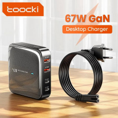 Зарядное устройство Tooki TCT67-Z08 67 Вт, 2 USB-A + 2 USB-C PD QC