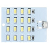 Світлодіодна панель SMD LED 5V 5730 на 16 світлодіодів micro-USB (1шт)