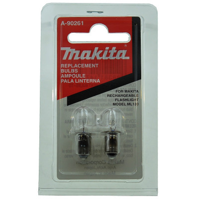 Комплект ламп аккумуляторного фонаря Makita BML 185 оригинал A - 90261 (2шт)