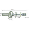 Шток лобзика Metabo STA 18 LTX 100 оригінал 316093860 (L125 dвн7 D9 мм)