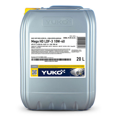 Масло YUKO MEGA HD LDF-3 10W-40 20 л канистра