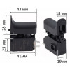 Перемикач шабельної пилки Makita DJR 187 RFE оригінал 650759-5