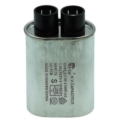 Конденсатор BiCai CH85-21100 для микроволновой печи 1.0 мкФ 2100V (клеммы 3+3)