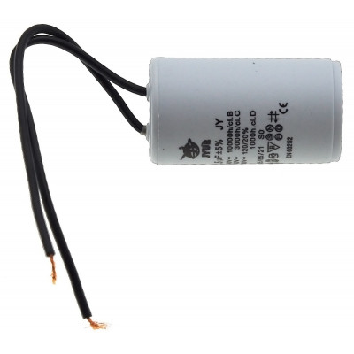 Конденсатор JYUL CBB-60 1,5мкф - 450 VAC провода (30*52 mm)