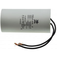 Конденсатор JYUL CBB-60 150мкф - 450 VAC провода (64*132 mm)