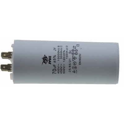 Конденсатор JYUL CBB-60H 70мкф - 450 VAC клеммы (50*120 мм)