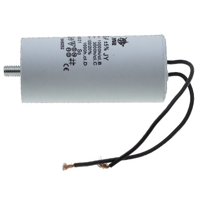 Конденсатор JYUL CBB-60L 35мкф - 450 VAC болт + провода (45*98 mm)