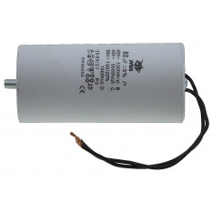 Конденсатор JYUL CBB-60L 80мкф - 450 VAC болт + провода (60*123 mm)