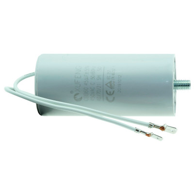 Конденсатор XUF ENG CBB-60 45мкф - 450 VAC Makita оригинал 652024821 (45*97 мм) провода