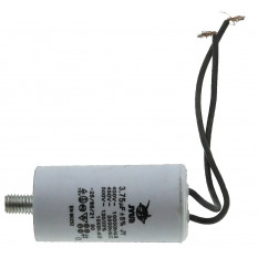 Конденсатор JYUL CBB-60L 3,75мкф - 450 VAC болт + провода (30*59 mm)