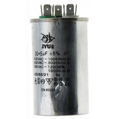Конденсатор JYUL CBB-65 30+5мкф - 450 VAC алюминий (50*86 mm)