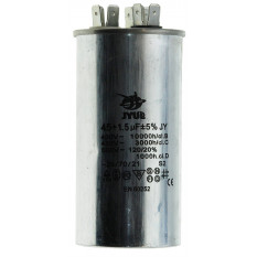 конденсатор JYUL CBB-65 45+1.5мкф - 450 VAC алюміній(50*100 mm)