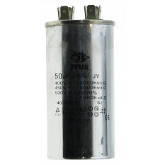 Конденсатор JYUL CBB-65 50мкф - 450 VAC алюминий (50*100 mm)