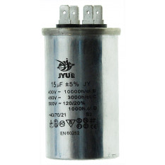 Конденсатор CBB-65 15мкф 450 VAC алюминий JYUL (40*70 mm)