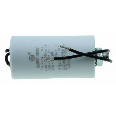 Конденсатор Last One 14мкф провода + винт HY10 CBB-60L (35*68мм)