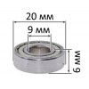 Підшипник 9*20*6 (699zz) (619/9 zz)