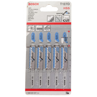 Пилка Bosch T127D 5шт по металлу 2608631017