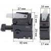 Кнопка (вимикач) TG803BSA-1 дриля Makita DA3010F оригінал 650539-9