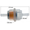 Фільтр паливний VJ Parts d6*D36*L76/40 циліндричний з паперовим елементом "XKS"