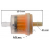 Фільтр паливний VJ Parts d6*D30*L54/29 циліндричний з паперовим елементом+магніт "MANLE"