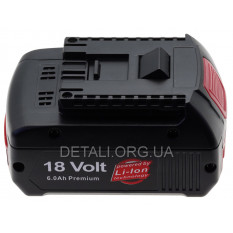 Акумулятор шуруповерта Bosch Li-Ion 18V 6.0 Ah аналог 1600A004ZN