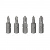 Набор отверточных насадок PH1, PH2, PZ1, PZ2 1/4 25мм S2 уп.5шт STORM