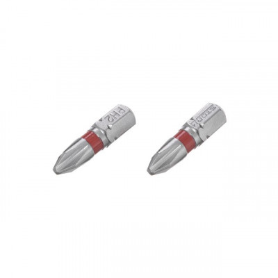 Комплект отверточных насадок PH2 1/4 25мм S2 уп.2шт STORM